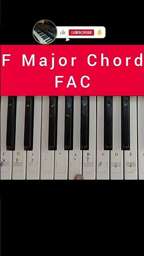 F Major Chord | Shorts | Piano Tutorial | Piano Lesson For beginners | How To Play Piano