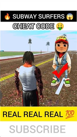 😱 Subway surfers - in Indian Bike Driving 3d | Real Code 🤑 #indiabike3d
