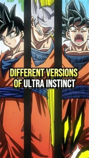 Different versions of ultra instinct #dragonball #goku
