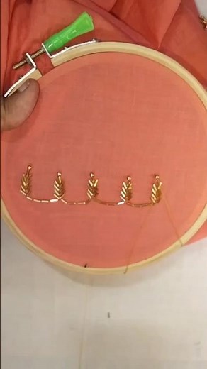 #easy hand embroidery#cutdana dress border work#short#videos