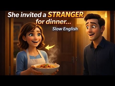 My Neighbor Invited Me for Dinner 🍝 | Slow English Story for Beginners🎧