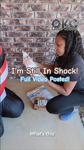 Watch This One! 😂 🤦🏾‍♀️ #cake #cakedecorating #amazonpackage #surprise #funny