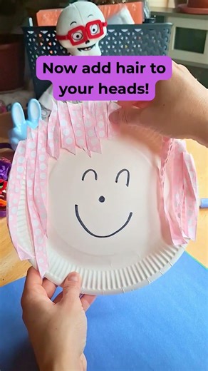 Let’s make hairy heads 🎨✂️