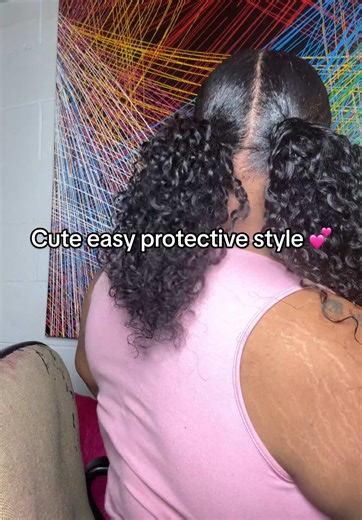 Loved these pig tails 💕 #quickhairstyletutorial #fypシ #hairstyleideas