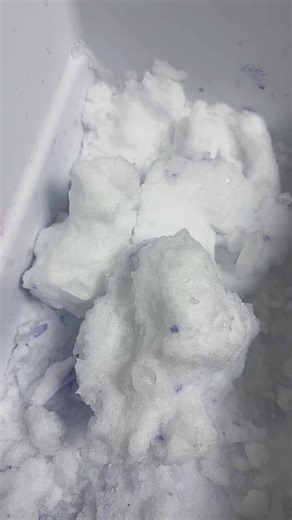 Ying - soft and crunchy white refrozen ice chunks #iceeatingasmr