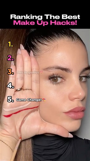 Ranking The Best Makeup Hacks 💄✨ #shorts #makeup