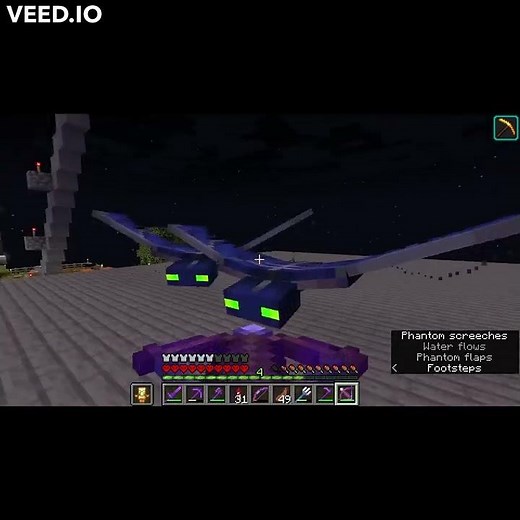 How to kill 2 Phantoms with one Arrow! Advancement Hunting! #shorts #minecraft