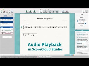 Synced Audio Playback in ScoreCloud Studio