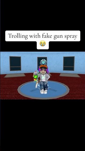 Trolling with fake gun spray - MM2 Roblox