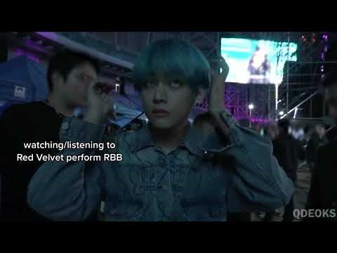 rare bts and red velvet moments