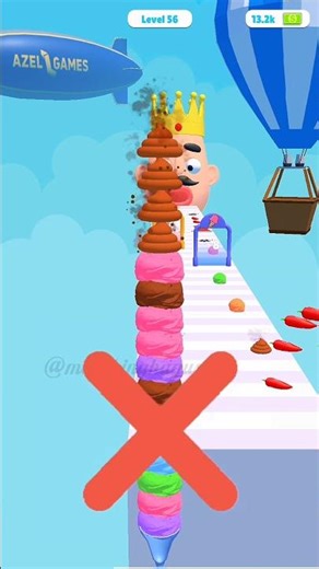 Level 56 Gameplay Stacky ice cream game 👀❤️