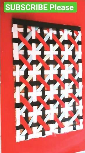 How to Weave Beautiful Paper Design || How to Weave Easy with paper #shorts