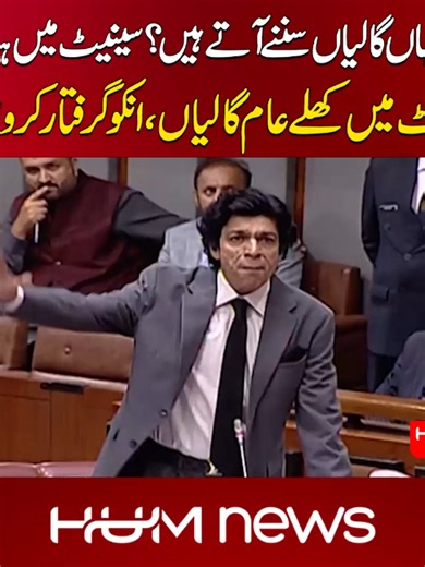 ہم یہاں گ ال ی اں سننے آتے ہیں ؟سینیٹ میں ہنگامہ سینیٹ میں کھلے عام گ ال ی اں،انکو گرفتارکروائیں فیصل واوڈا کی تقریر سے سینیٹ میں ماحول گرم #HumNews #SenateSession
