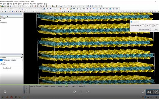 4分钟：带你用Materials Studio绘制MoS2晶体结构，比3ds Max简单多啦！