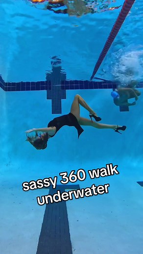 Sassy 360 Walk Underwater in High Heels