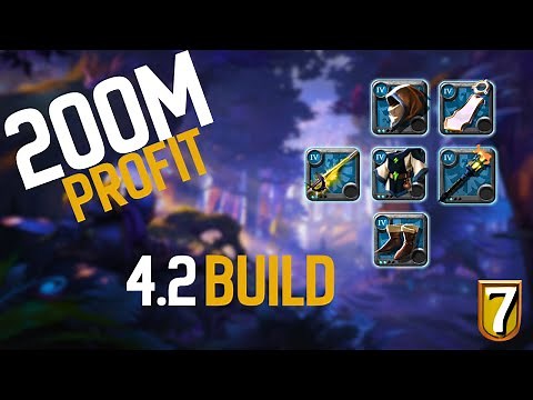 4.2 Bloodletter build +200M Profit | Albion Solo Mist PVP | 7even