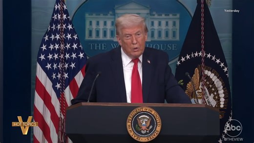 TAKEAWAYS FROM TRUMP'S WHITE HOUSE BRIEFING: 'The View' co-hosts weigh in on the president touting his accomplishments in office so far on the one-year anniversary of his second term. | The View