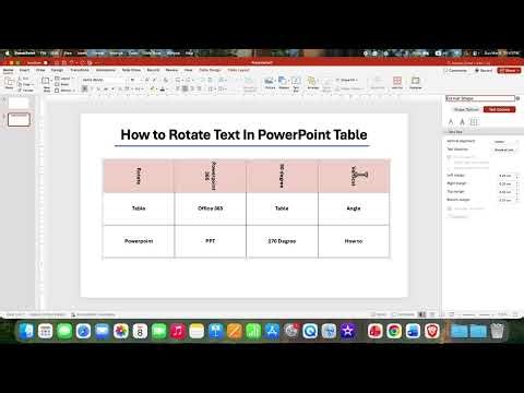 How to Rotate Text in PowerPoint Table (Vertical & 90 Degree Fix)
