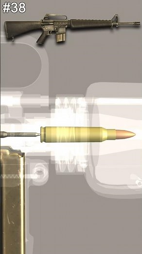 M16 Cartridge Path – Full Cycle Breakdown #slowmotion #firearmeducation #gunmechanics