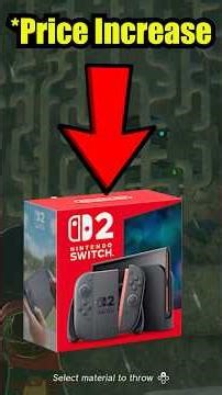 The #NintendoSwitch2 is getting a PRICE INCREASE...
