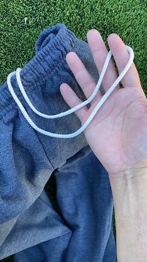 Single loop sweats knot #sweatpants #knot #ropetutorial | First class amateur | Facebook