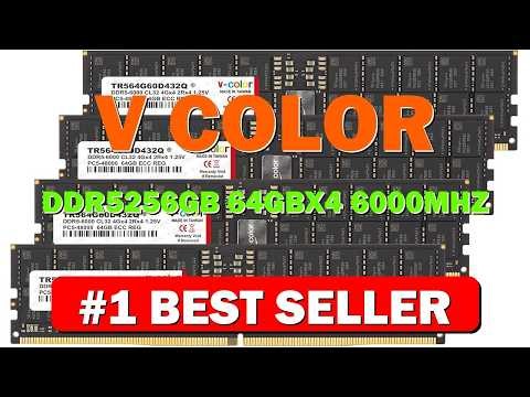 V Color DDR5 256GB (64GBx4) 6000MHz CL32 Overclocking R DIMM 4Gx4 2Rx4 1.25V ECC - B0DJR9KTDC