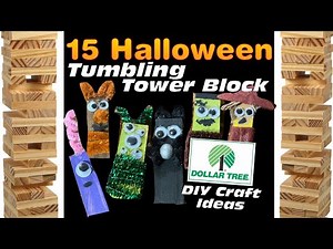 Spooky DIY: Creating 15 Halloween Characters with Mini Jenga Blocks