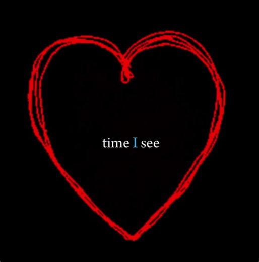 Red Heart Outline: A Minimalistic Visual Journey