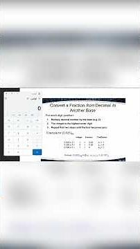 Convert Decimal to Binary Fractional Number
