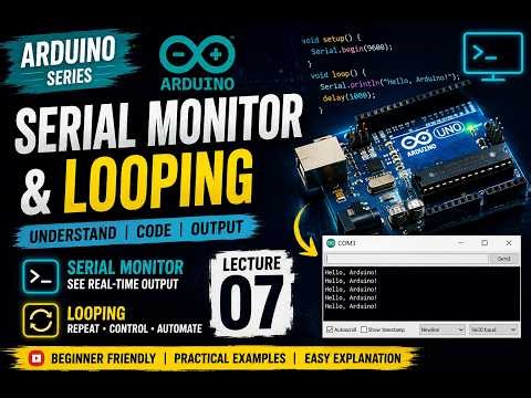 Arduino Tutorial Series #7 | Serial Monitor & Looping Explained