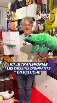 Elle transforme les dessins d’enfants en peluche