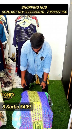 3.3K views · 31 reactions | 3 Branded Surplus Kurtis Rs.499 OnlyRamzan Offer's#shorts #kurtislowprice SHOP DETAILS SHOPPING HUB ADDRESS: 5 First Street, Karanai Puducherry Rd, Periyar Nagar, Urapakkam, Chennai, Tamil Nadu 603202 CONTACT NO: 9080360070 , 7358027354 MAP LOCATION: https://maps.app.goo.gl/ztgBPuUZBRKEd5Td6 | Rani's Vlogs | Facebook