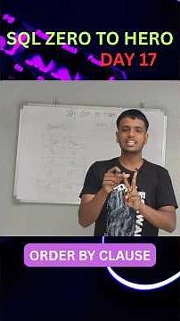 ORDER BY clause in SQL. Explained two scenarios in telugu..Day 17 of SQL ZERO to HERO series..#sql