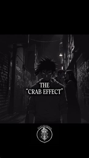 Motivation for the Mind 🧠 on Instagram: "WHAT IS THE CRAB EFFECT⬇️ The Crab Effect: If a single crab is placed in a bucket, it can easily escape. However, when multiple crabs are together, they will pull each other down if one tries to climb out. The more the escaping crab struggles, the more the others drag it back, often even ripping off its legs in the process. This behavior traps all the crabs in the bucket, ensuring none of them break free. Why People Do It: People often act the same way. 