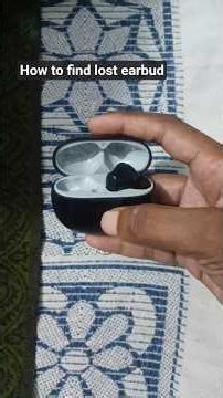How to find lost earbud | #shorts #earbuds #boat