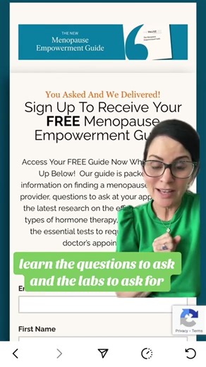 Get our free Menopause Empowerment Guide to help you advocate with your doctor. Link in description.