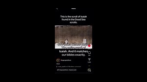6.8K views · 235 reactions |  The Isaiah Scroll, designated 1QIsaa...