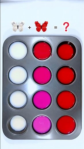 White & Bright Red Color Mixing 🎨💫 #colorpalette #colormixing #artshorts #artcolors #asmr