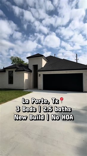 New build in La Porte 🔥 3 bedrooms • 2.5 baths • modern finishes • move-in ready 🏡 Perfect starter home 👀 Message me today 📲 Mercedes Cabanas | Houston Realtor® Contact me anytime! 📲 346-414-1610 📧 therealtor.mercedesc@gmail.com XSell Realty Group | KW Summit #houstonrealtor #realestate #firsttimehomebuyer #fyp #therealtormercedes
