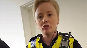 Moment 'autistic' teen gets arrested for committing 'hate crime'