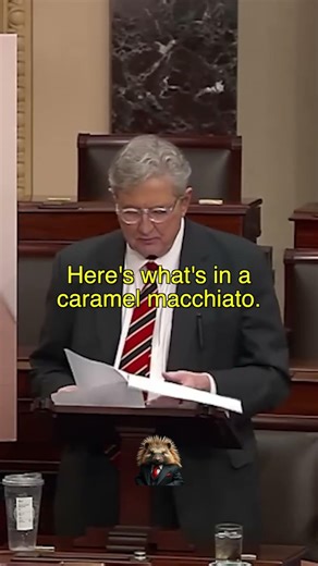 Sen. Kennedy RATTLES Off The HORRENDOUS Ingredients That Make Up A Caramel Macchiato And It's Bad