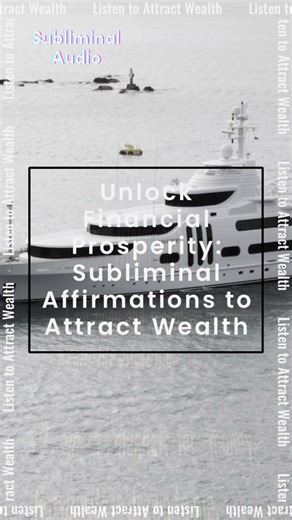 Unlock Financial Prosperity: Subliminal Affirmations to Attract Wealth Make your own Subliminal Affirmations! https://linkey.link/rd/mindzoom #subliminal #subliminalaffirmations #binauralbeats #attractwealth #berich Are you ready to manifest a life of abundance and financial prosperity? Look no further! We have the perfect solution to help you attract wealth using the power of subliminal affirmations. In this transformational video, we explore the world of subliminal affirmations designed to rep