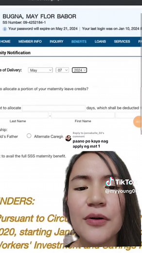 Replying to @jonnabelle_30 This is how to apply for MAT1 po sa SSS. Sana makatulong mii ❣️#sssmaternitybenefit #sssmaternitybenefitapproved #motherhood #sssbenefitsclaim #sssphilippines #foryoupage #fyp
