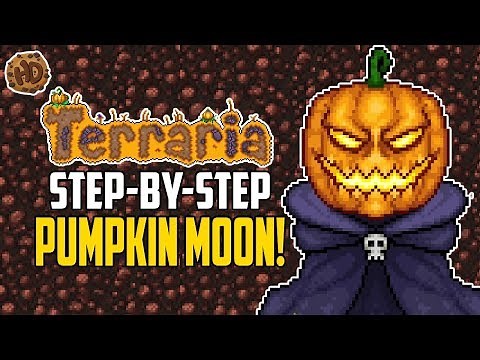 Terraria Pumpkin Moon Step By Step AFK Farm | Terraria How To | HappyDays