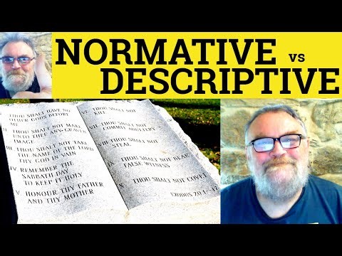 😎 Normative vs Descriptive Meaning - Normative Defined - Descriptive - Descriptive or Normative