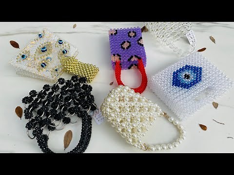 DIY pearl beaded bag | How to make bucket bag, pearl bag dupe | Pearl beaded bag 2020