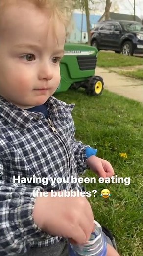 Have you been eating bubbles? | Funny kid