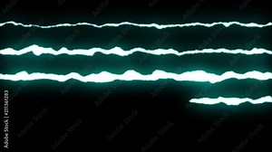 loopable BLUE neon Lightning bolt ZIG ZAG shape flight on black background animation new quality unique nature light effect video footage