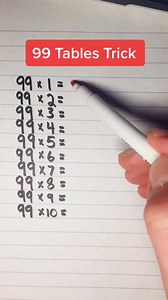 10K views · 41 reactions | CRAZY 99 TABLES TRICK!!!  #math #maths #sat #psat #mathtrick | Chris Tutorial | Facebook