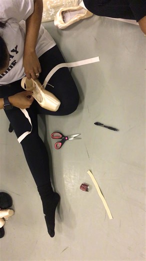 Shannon’s Ballet Classes 2019 before COVID and the closing of the PAI… My journey in removing precious memories from my phone to make room for more. At PAI, there were the various levels of dance classes to strengthen and condition young dancers. Shannon showing how to properly prepare pointe shoes. | J. Lockhart Performing Arts Institute
